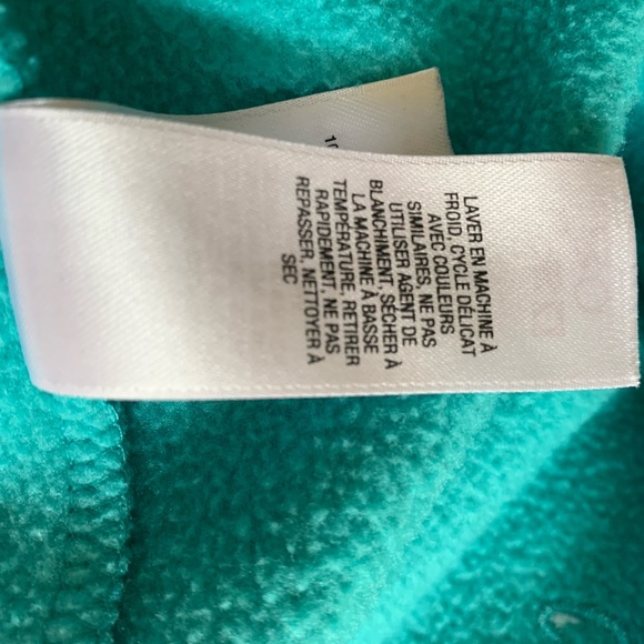 Cabelas Turquoise Fleece Quarter zip pullover - Picture 9 of 11